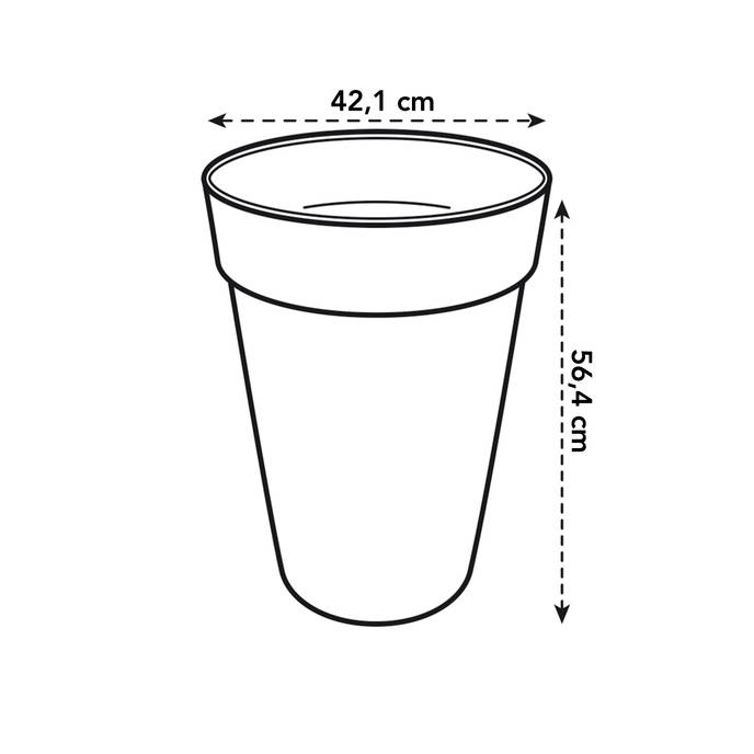 loft urban rond hoog 42cm theater rood